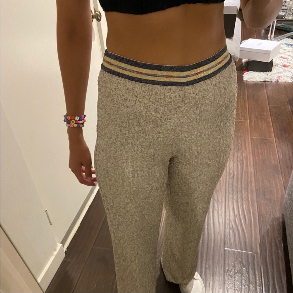 LONG SEQUIN TROUSERS